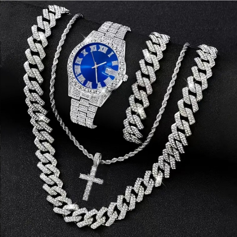 Icebox Jewelry Watches - 3/4-częściowy zestaw biżuterii męskiej w stylu