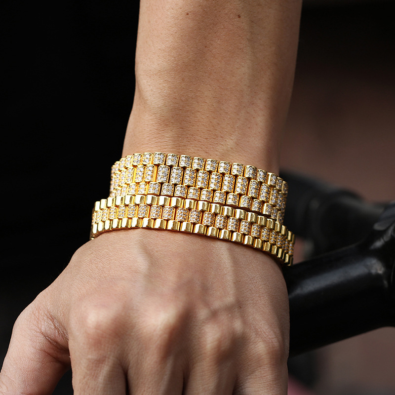 Icebox Jewelry Watches - Hip Hop AAA CZ brukowany Bling