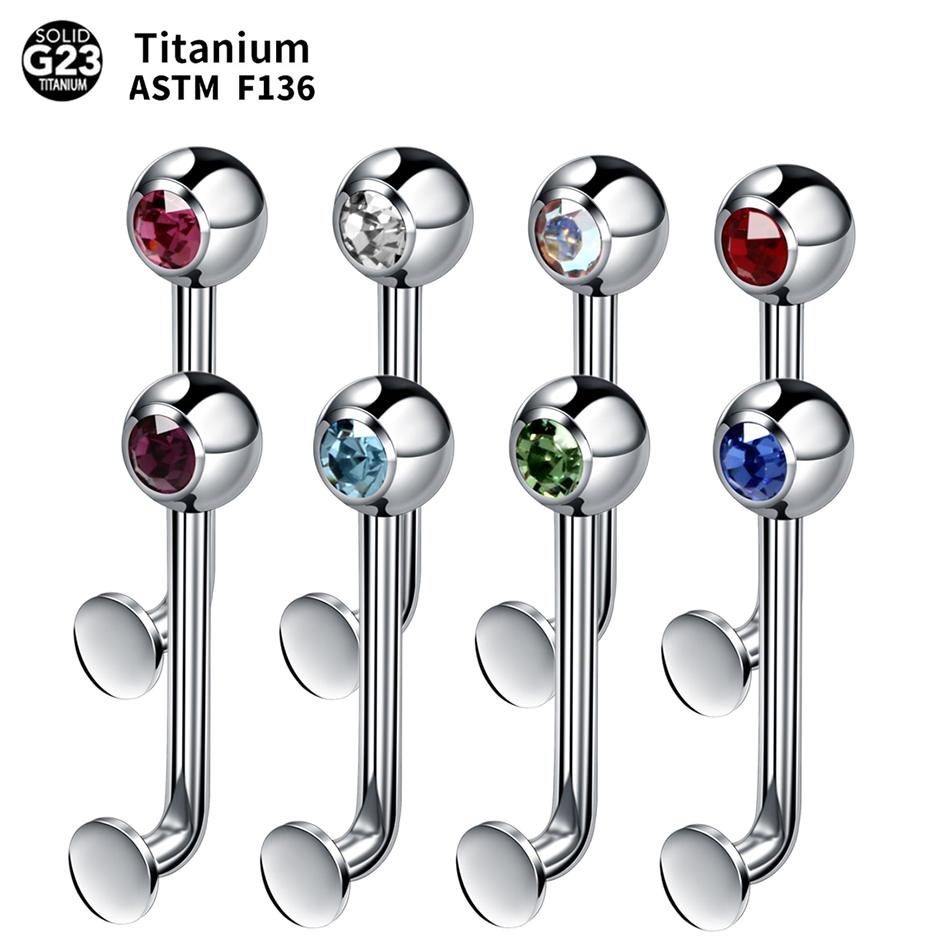 Christina Jewelry & Watches Marguerite Ørestik Forgyldt Sølv - 1PC pierścionki na pępek Piercing Titanium