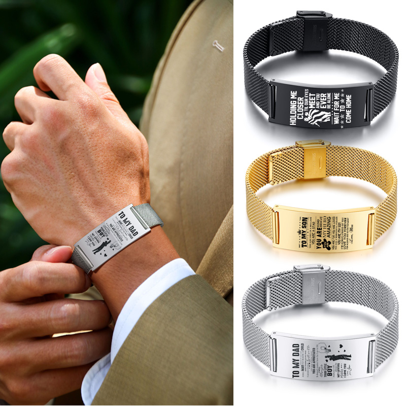 Jewellery Watches - Męska bransoletka ponadczasowa natura zegarek z