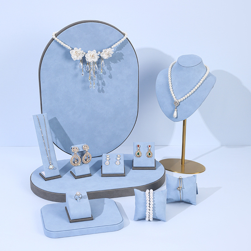 Jewelry Shop Watches - Zestaw ekspozycyjny na biżuterię z mikrofibry