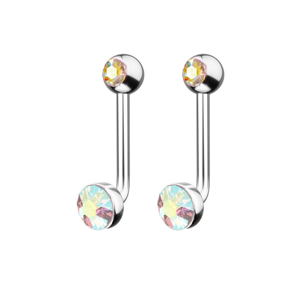 1PC F136 Titanium 14G CZ Gem P – Christina Jewelry & Watches Marguerite Ørestik Forgyldt Sølv recenzja i cena