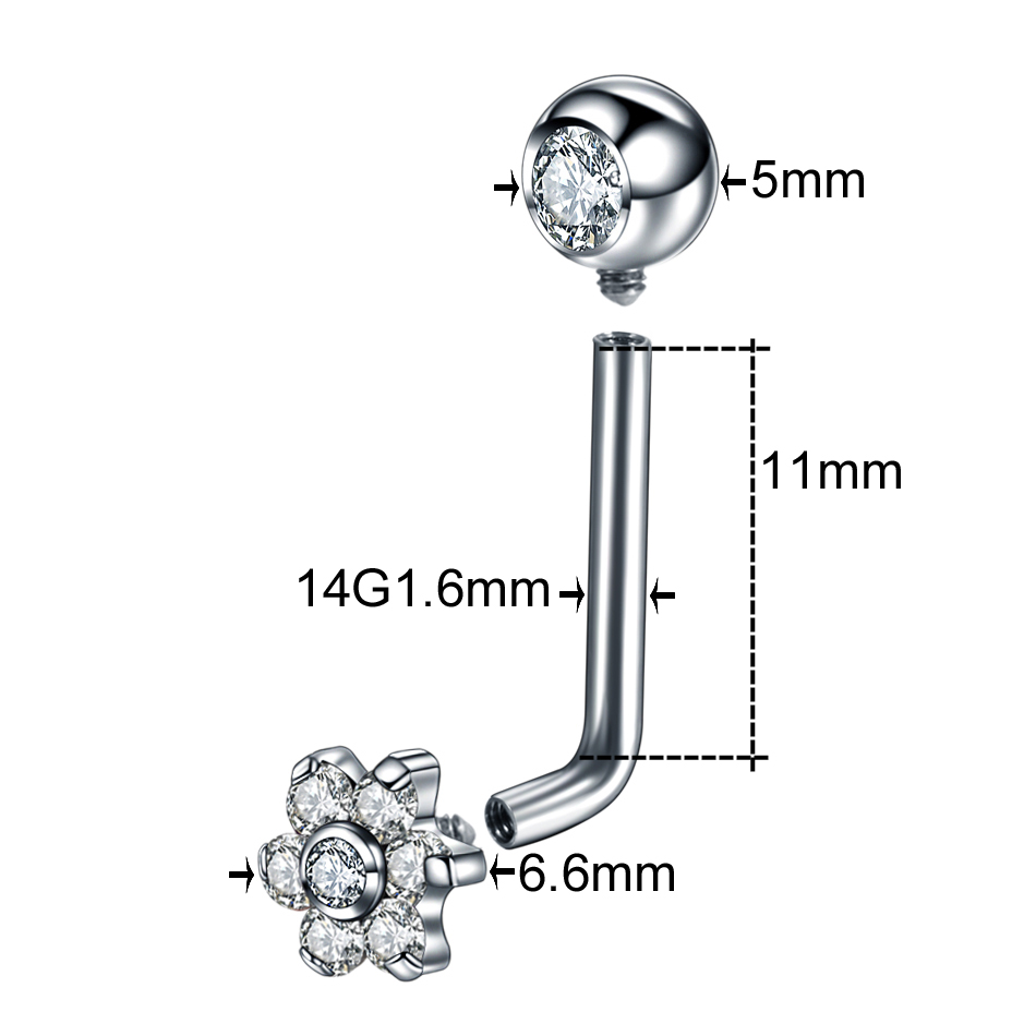 1PC Titanium Christina Piercin – Christina Jewelry & Watches Marguerite Ørestik Forgyldt Sølv recenzja i cena