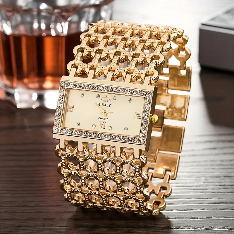Damski luksusowy zegarek kwarc – Jewelry Diamond Watches recenzja i cena