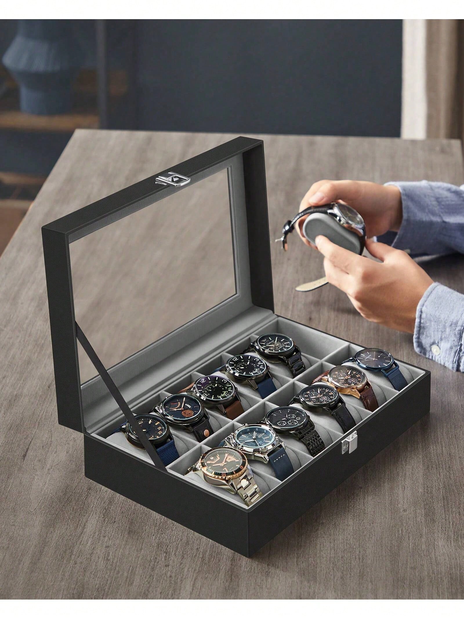 Pudełko na zegarki z 12 przegr – Jewellery Watches recenzja i cena