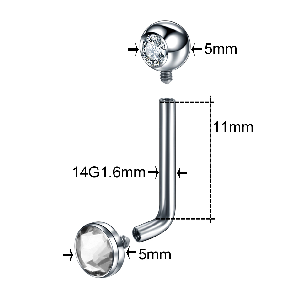 1PC ASTM F136 Titanium Christi – Christina Jewelry & Watches Marguerite Ørestik Forgyldt Sølv recenzja i cena