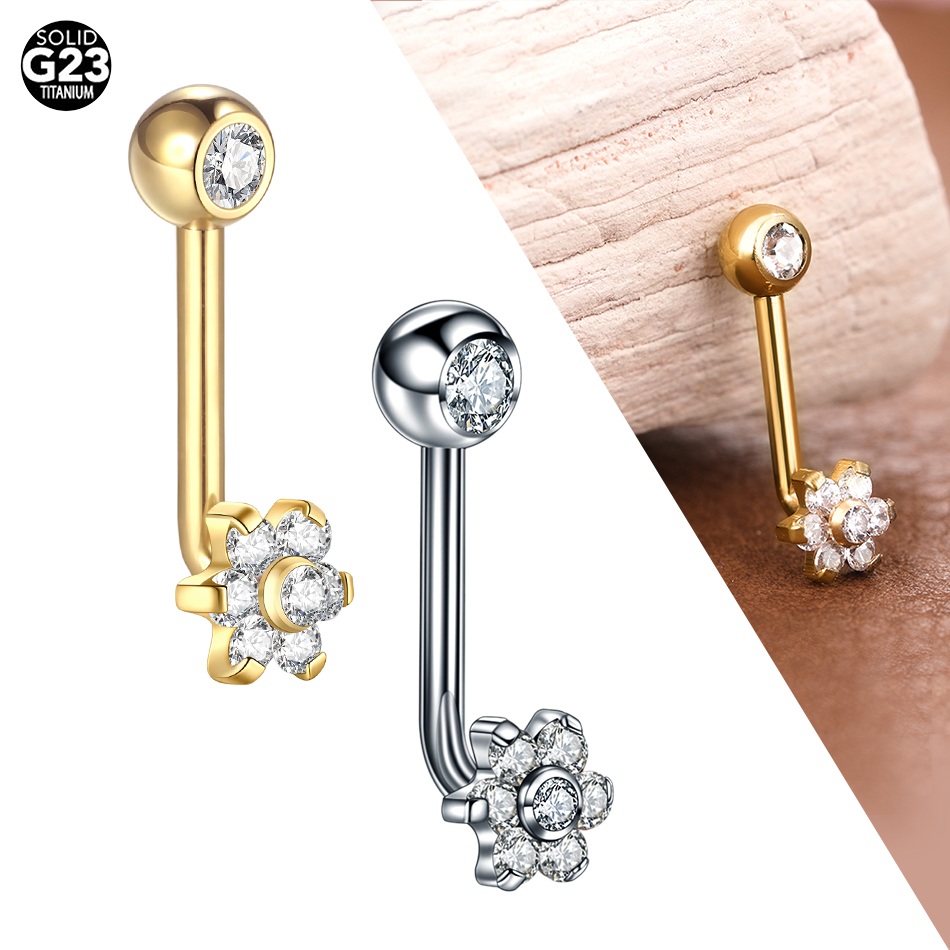 1/5PCS Titanium CZ Crystal Flo – Christina Jewelry & Watches Marguerite Ørestik Forgyldt Sølv recenzja i cena