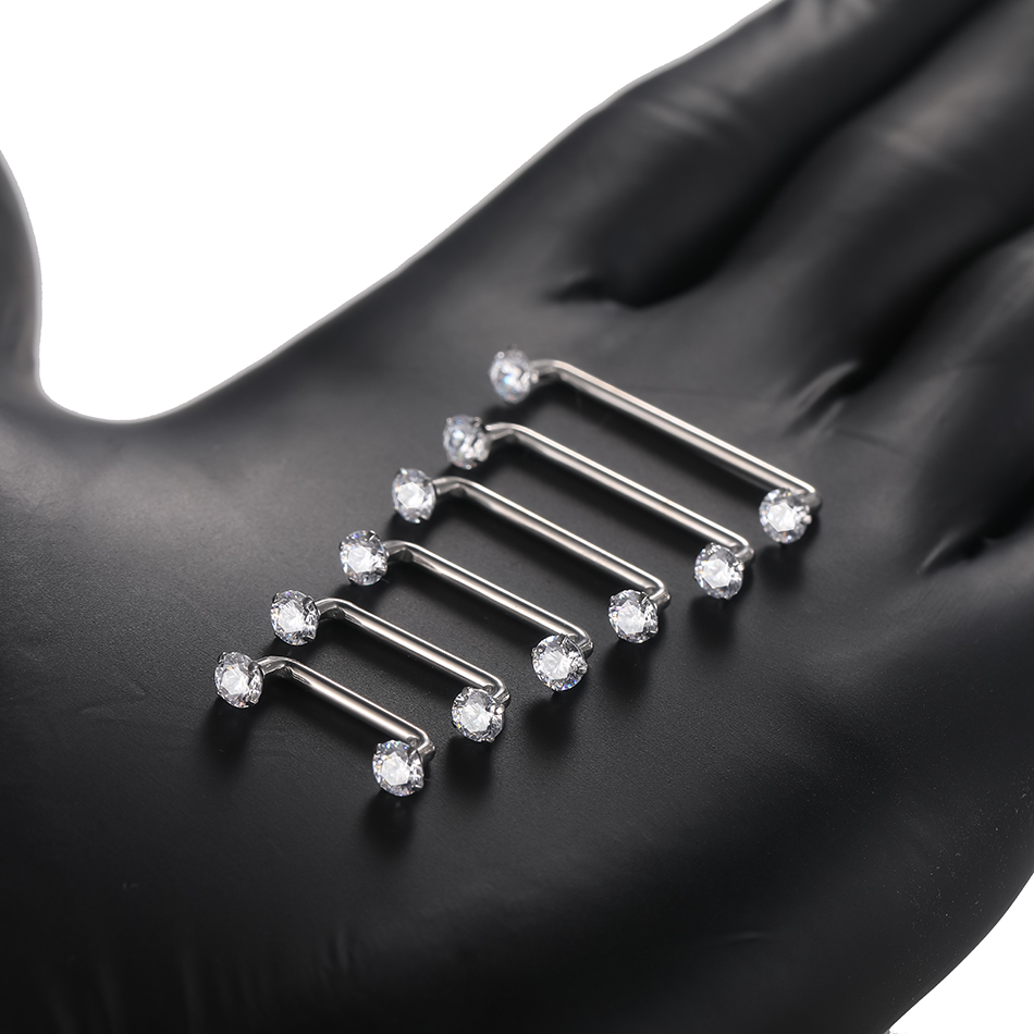 1PC Titanium Surface Piercing  – Christina Jewelry & Watches Marguerite Ørestik Forgyldt Sølv recenzja i cena