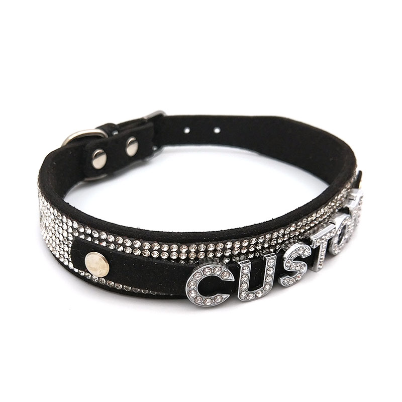 Błyszczące litery Rhinestone n – Crystal Choker Necklace recenzja i cena
